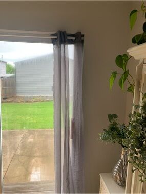 jcpenney Sheer Gray Grommet Curtain Panels